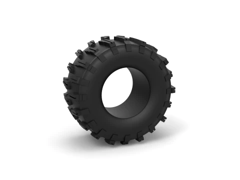 Dirt dragster rear tire 10 Scale 1 to 25 3D Print Model