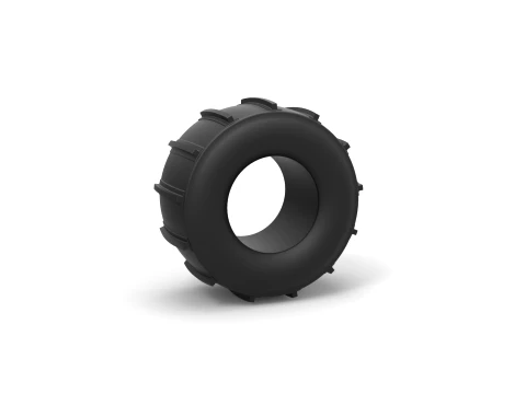 Dirt dragster rear tire 11 Scale 1 to 25 3D Print Model