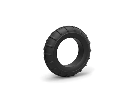 Mud dragster front tire 2 Scale 1 to 10 3D Print Model
