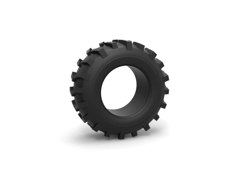 Mud dragster front tire 4 Scale 1 to 25 3D Print Model