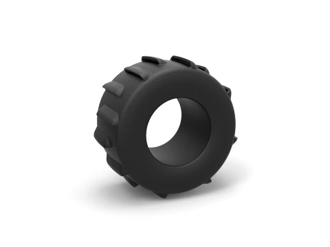 Mud dragster rear tire 1 Scale 1 to 25 3D Print Model