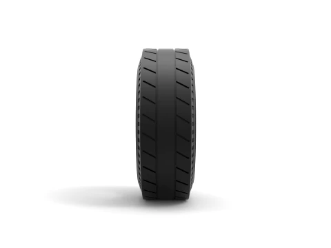 Rear tire of vintage dragster Version 5 Scale 1 to 25 3D Print Model