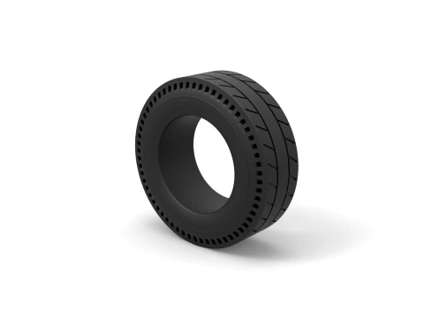 Rear tire of vintage dragster Version 5 Scale 1 to 25 3D Print Model
