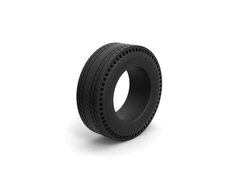 Rear tire of vintage dragster Version 8 Scale 1 to 25 3D Print Model