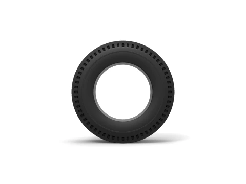 Rear tire of vintage dragster Version 8 Scale 1 to 25 3D Print Model