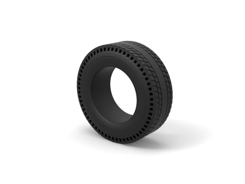 Rear tire of vintage dragster Version 8 Scale 1 to 25 3D Print Model