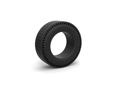 Rear tire of vintage dragster Version 9 Scale 1 to 25 3D Baskı Modeli
