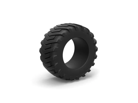 Pulling tractor rear tire 2 Scale 1 to 25 3D printmodel