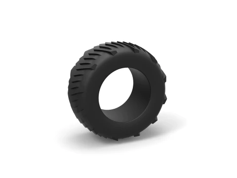 Pulling tractor rear tire 4 Scale 1 to 25 3D Print Model