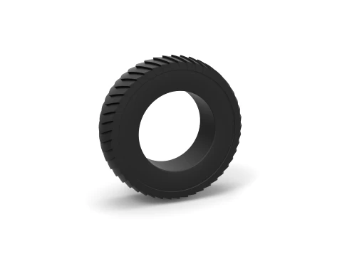 Pulling tractor rear tire 6 Scale 1 to 25 3D Print Model