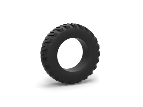 Pulling tractor rear tire 7 Scale 1 to 25 3D Print Model