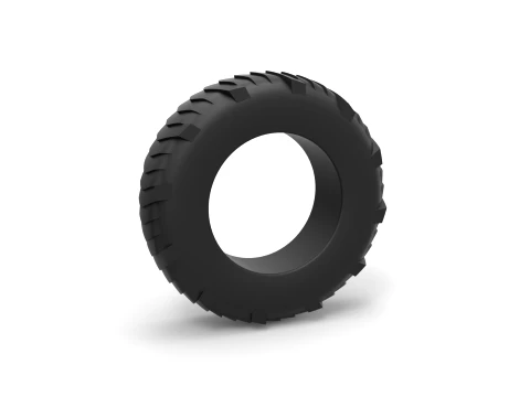 Pulling tractor rear tire 8 Scale 1 to 25 3D Print Model
