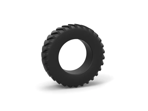 Pulling tractor rear tire 10 Scale 1 to 25 3D Print Model