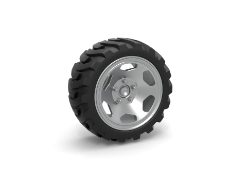 Demolition derby rear wheel 1 Scale 1 to 25 3D Print Model