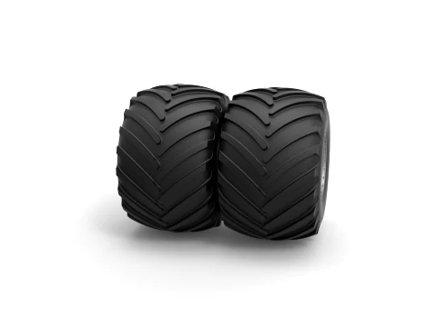 Monster Jam Double Wheel Scale 1 to 25 3D Print Model