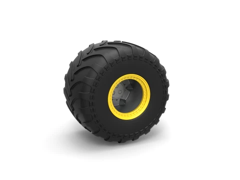 Monster Jam wheel Scale 1 to 25 3D Druckmodell