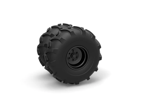Offroad double wheel Scale 1 to 25 3Dプリントモデル