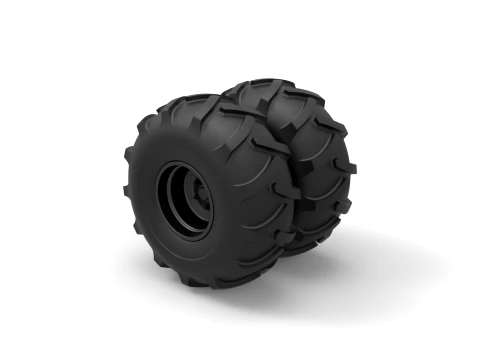 Offroad double wheel Scale 1 to 25 3D Print Model