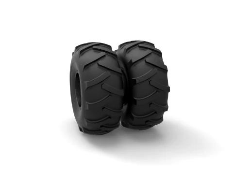 Offroad double wheel Scale 1 to 25 3D Print Model