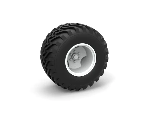 Wheel from vintage monster truck Scale 1 to 25 3D 프린트 모델