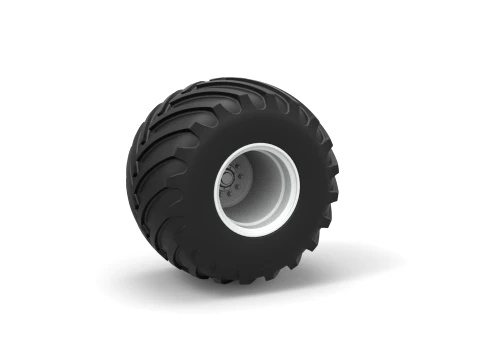 Wheel from vintage monster truck Scale 1 to 25 3D 프린트 모델