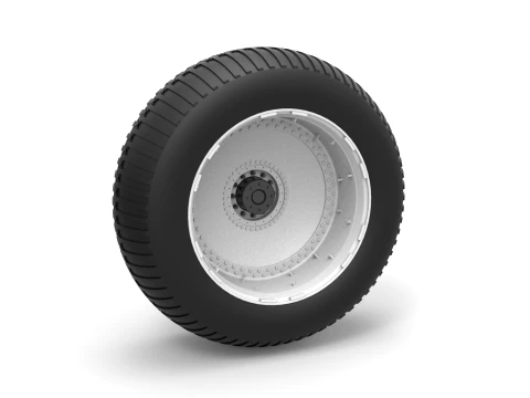 Wheel from vintage monster truck Scale 1 to 25 3D 프린트 모델