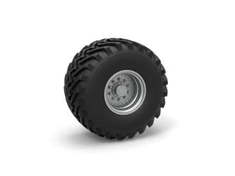 Wheel from vintage monster truck Scale 1 to 25 3D 프린트 모델