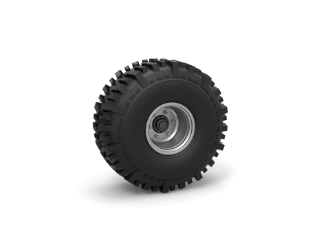Wheel from Wheel Standing Mega Truck Scale 1 to 25 3D Baskı Modeli