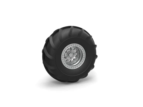 Mud dragster 버전 2 스케일 1 ~ 25의 앞바퀴 3D 프린트 모델