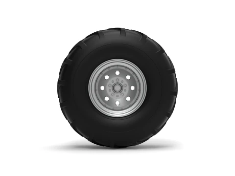 Front wheel from Mud dragster Version 4 Scale 1 to 25 3D Print Model