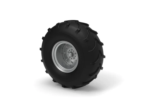 Front wheel from Mud dragster Version 4 Scale 1 to 25 3D Print Model