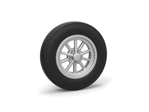 オールドスクール ドラッグスター バージョン 6 の前輪 スケール 1 ~ 25 3Dプリントモデル