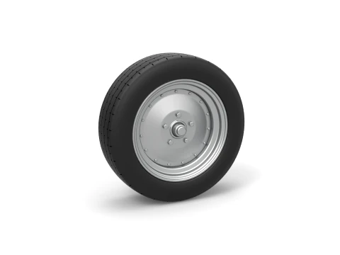 Front wheel of Vintage Funny Car Scale 1 to 25 3D Print Model