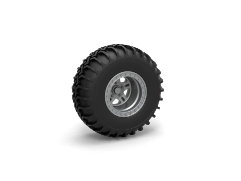 Wheel of Uphill Sand Racing Dragster Version 2 Scale 1 to 25 3Dプリントモデル