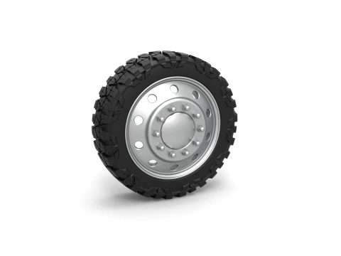 10 Hole front semi wheel for pickup Scale 1 to 25 3Dプリントモデル