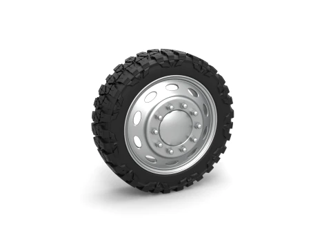 10 Oval Hole front semi wheel for pickup Scale 1 to 25 3Dプリントモデル
