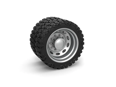 10 Oval Hole rear semi wheel for pickup Scale 1 to 25 Model do druku 3D