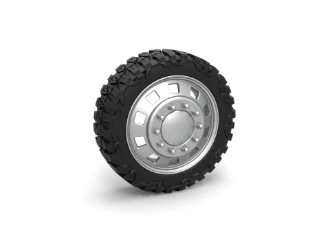 10 Square Hole front semi wheel for pickup Scale 1 to 25 3Dプリントモデル