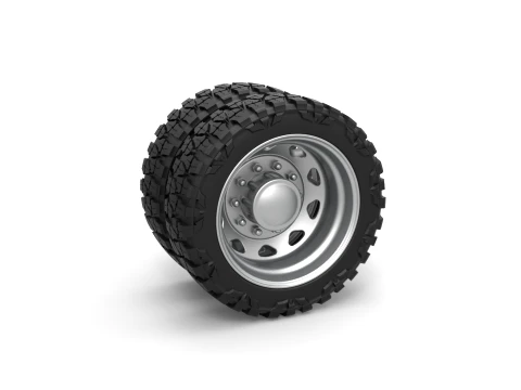 10 Triangular Hole rear semi wheel for pickup Version 1 Scale 1 to 25 3D Принт Модель