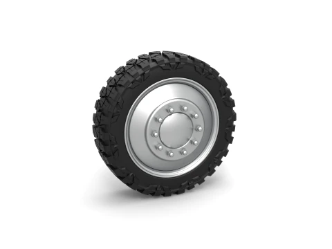 Front semi wheel for pickup Version 2 Scale 1 to 25 3D Baskı Modeli