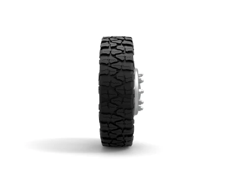 Front semi wheel for pickup Version 3 Scale 1 to 25 3D Print Model
