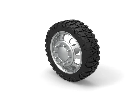 Front semi wheel for pickup Version 3 Scale 1 to 25 3D Print Model
