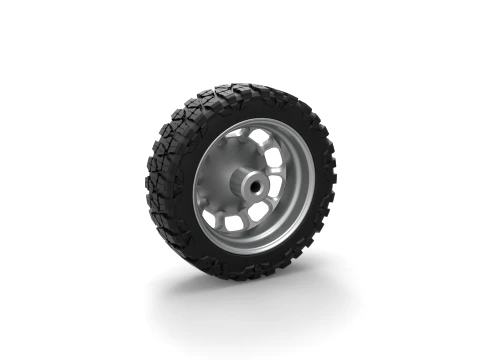 Front semi wheel for pickup Version 3 Scale 1 to 25 3D Print Model