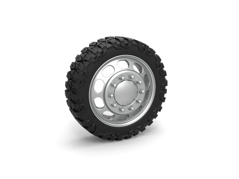 Front semi wheel for pickup Version 4 Scale 1 to 25 3D Print Model