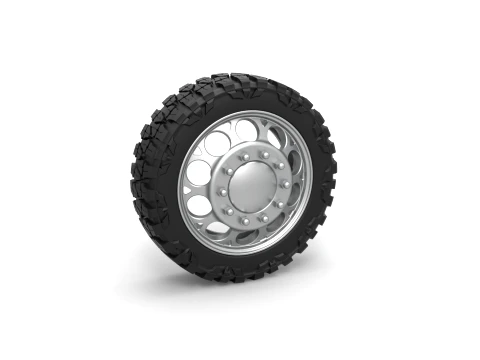 Front semi wheel for pickup Version 6 Scale 1 to 25 3D printmodel