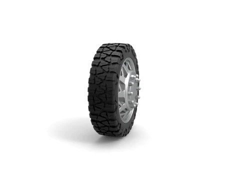 Front semi wheel for pickup Version 14 Scale 1 to 25 3D Print Model