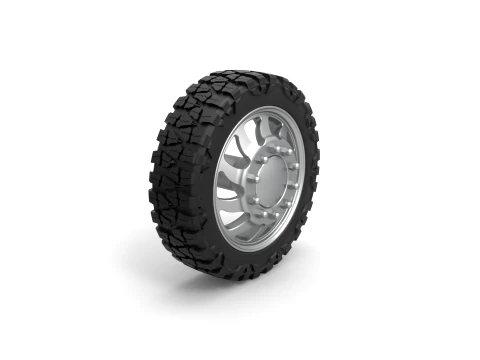 Front semi wheel for pickup Version 17 Scale 1 to 25 3D Print Model