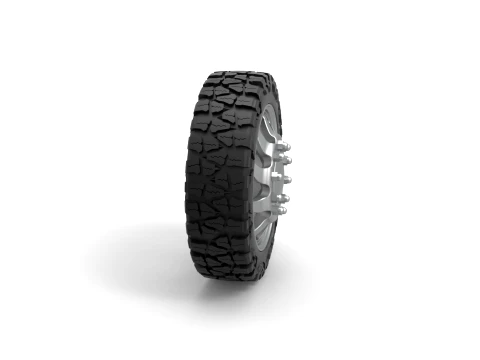Front semi wheel for pickup Version 17 Scale 1 to 25 3D Print Model