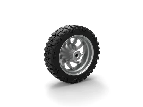 Front semi wheel for pickup Version 17 Scale 1 to 25 3D Print Model