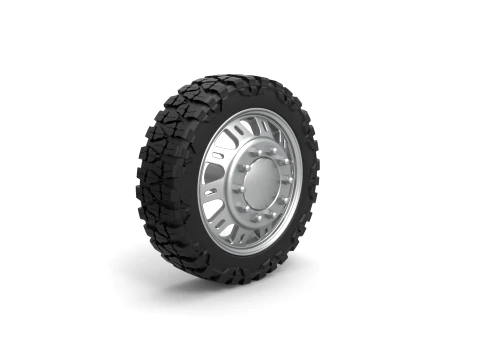 Front semi wheel for pickup Version 19 Scale 1 to 25 3D Print Model